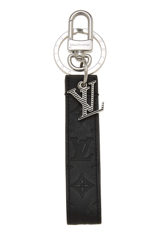 Black Monogram Shadow Porte Cles Dragonne, , large image number 0