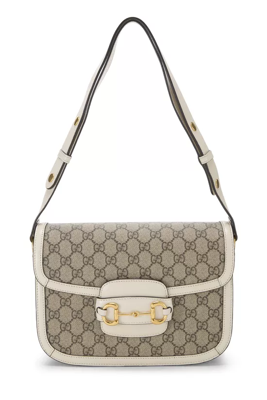 Original GG Supreme Canvas 1955 Horsebit Shoulder Bag, , large image number 0
