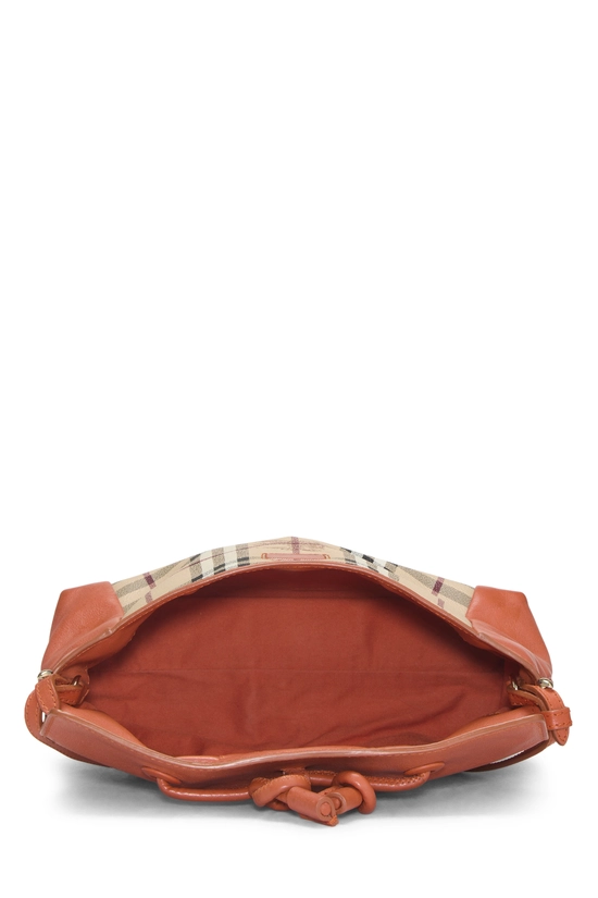 Orange Haymarket Check Leah Knot Crossbody, , large image number 5