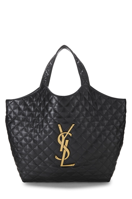 Black Lambskin Icare Shopping Tote Maxi, , large image number 0