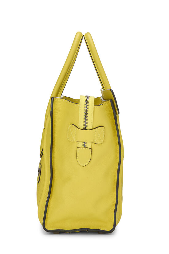 Yellow Drummed Calfskin Luggage Micro, , large image number 2