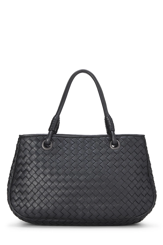 Black Intrecciato Tote Small, , large image number 3