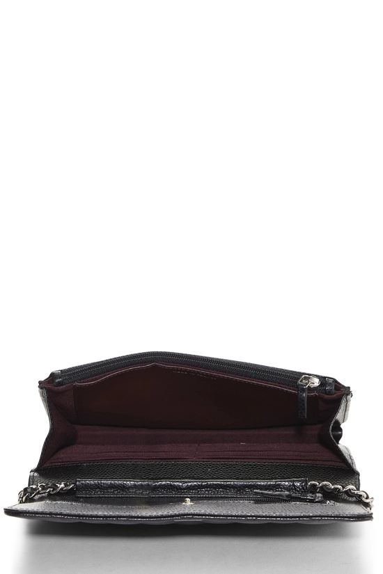 Black Caviar Classic Quilted Wallet On Chain (WOC), , large image number 5
