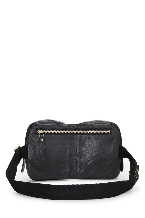 Black Guccissima Double Pocket Waist Pouch Small, , large image number 3