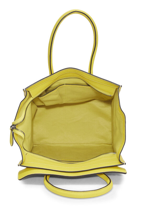 Yellow Drummed Calfskin Luggage Mini, , large image number 5