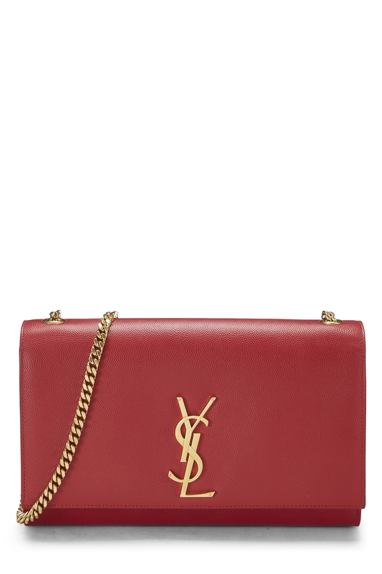 Red Grainy Calfskin Kate Medium, , large image number 0