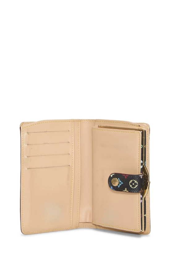 Takashi Murakami x Louis Vuitton Black Monogram Multicolore Porte-Monnaie Viennois Wallet, , large image number 3