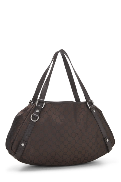 Gucci Brown GG Nylon Abbey Tote — photo 2