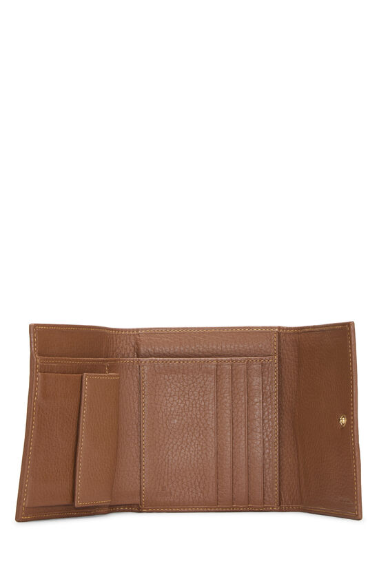 Brown Zucchino Canvas Compact Wallet, , large image number 3