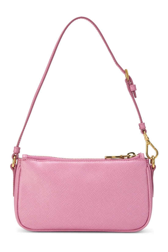 Pink Saffiano Shoulder Bag Mini, , large image number 3