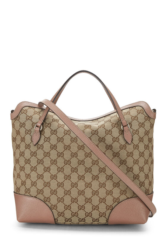 Pink Original GG Canvas Bree Top Handle Bag, , large image number 3