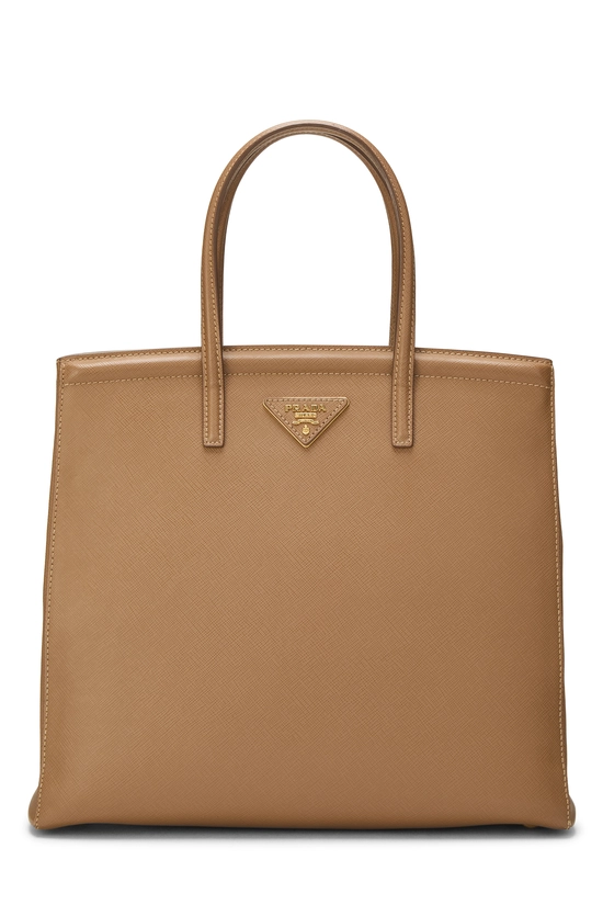 Brown Saffiano Convertible Parabole Tote, , large image number 0