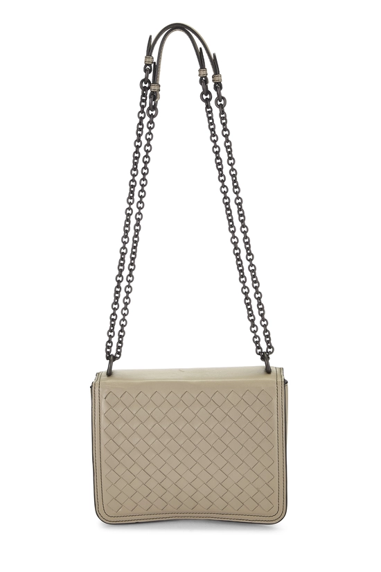 Grey Intrecciato Runway Shoulder Bag, , large image number 3