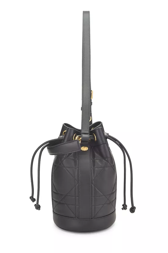 Black Cannage Calfskin Bucket Backpack, , large image number 0