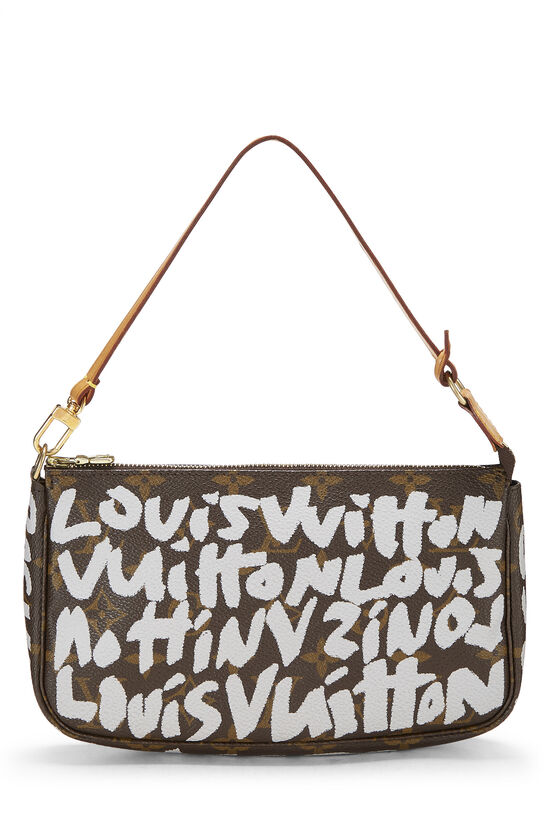 Stephen Sprouse x Louis Vuitton Grey Monogram Graffiti Pochette Accessories  QJBJUI2TEB009