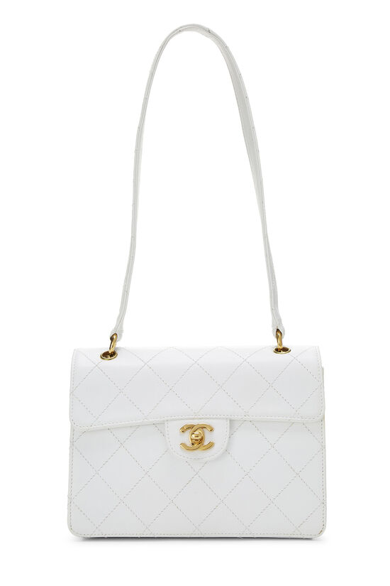 Chanel White Caviar Flap Shoulder Bag Q6B0590FWB013