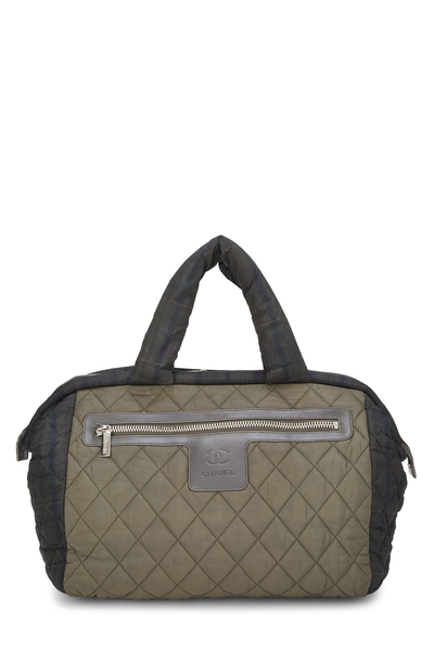 Green Nylon Coco Cocoon Tote