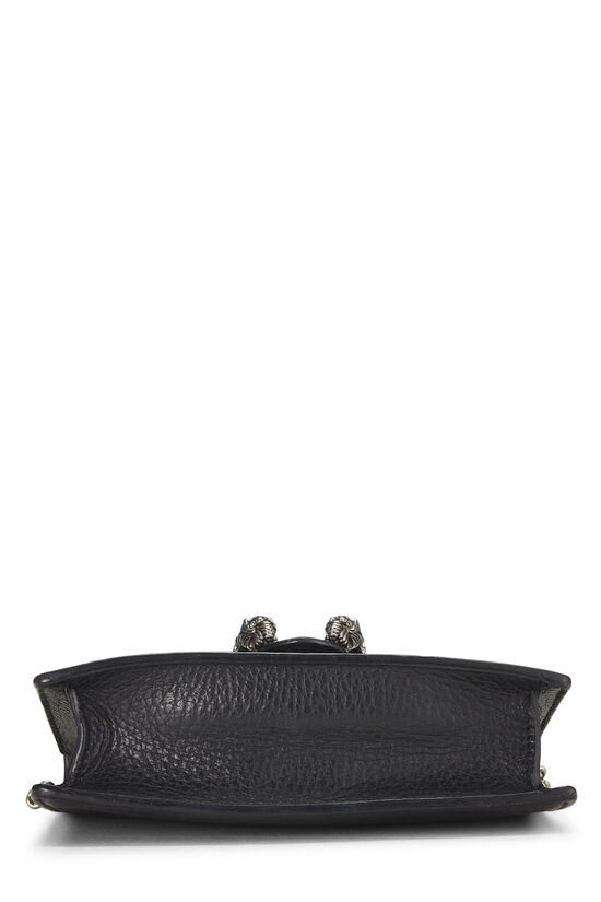 Black Leather Dionysus Shoulder Bag Super Mini, , large image number 4