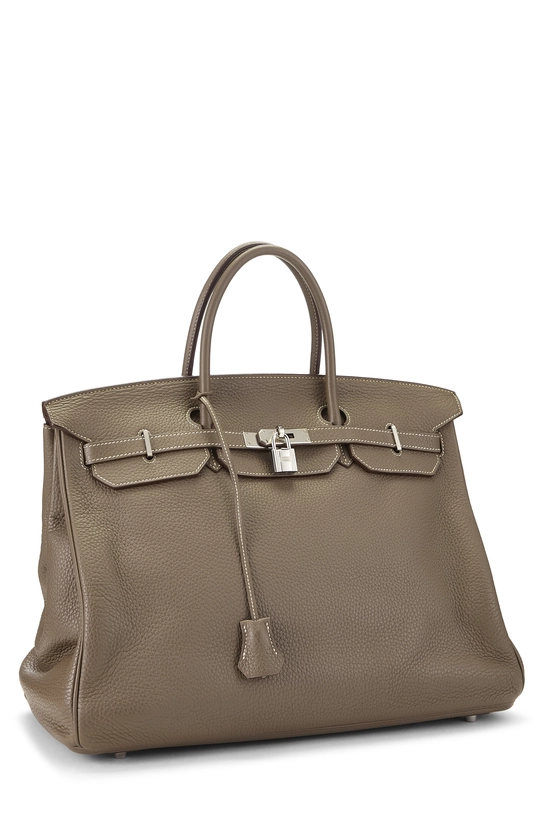 Etoupe Togo Birkin 40, , large image number 1