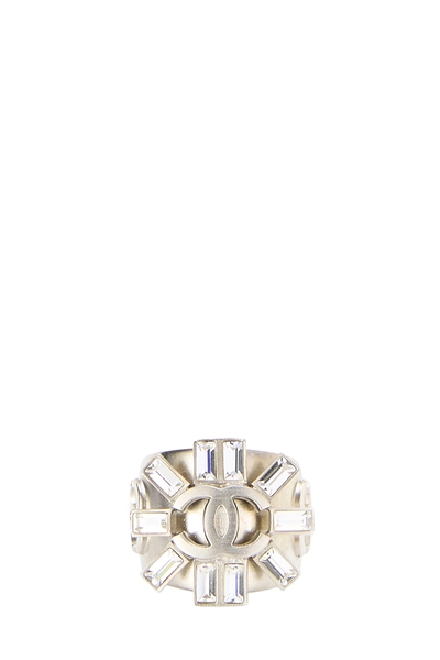 Silver Crystal Ring, , large