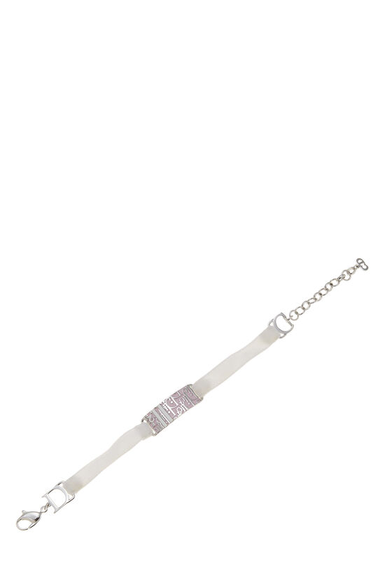 Pink & White Velvet Girly Trotter Bracelet, , large image number 2