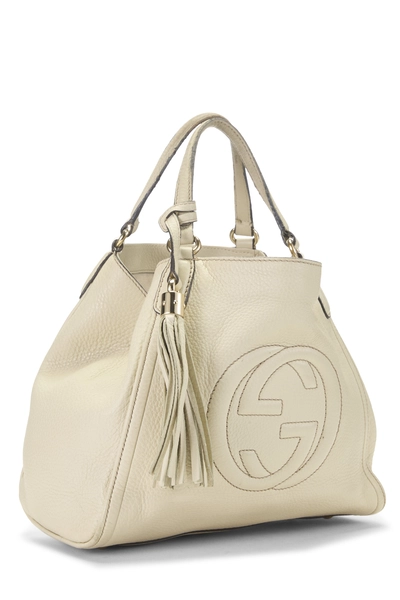 Gucci White Leather Soho Convertible Shoulder Bag Small — photo 2