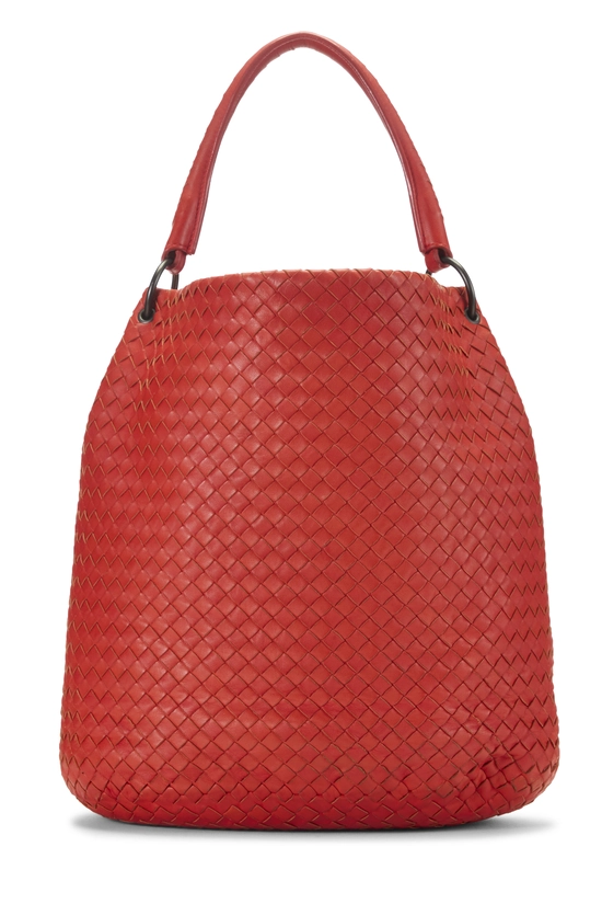 Orange Intrecciato Tote, , large image number 3