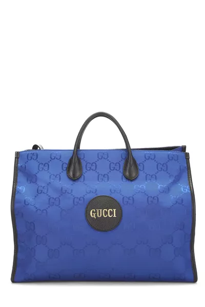 Blue GG Nylon Off the Grid Tote Bag