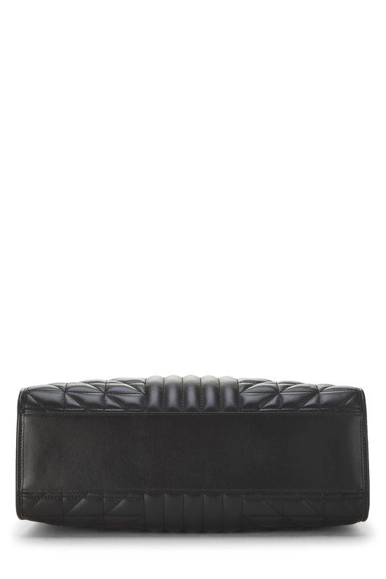 Black Leather GG Marmont Tote, , large image number 4