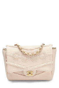 Pink Quilted Lambskin Classic Square Flap Mini