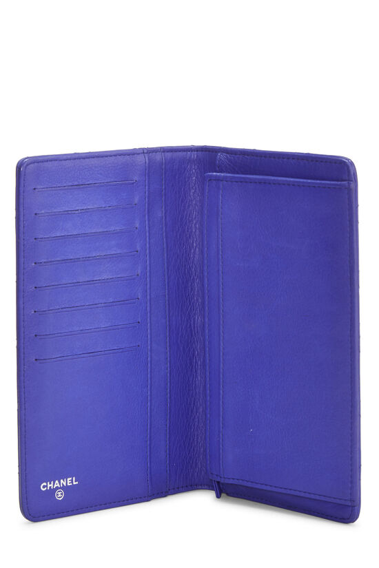 Purple Calfskin Ultra Stitch Continental Wallet, , large image number 4