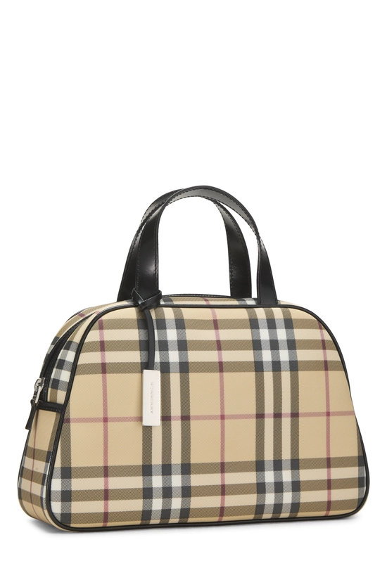 Black Check Bowler Handbag Small, , large image number 1
