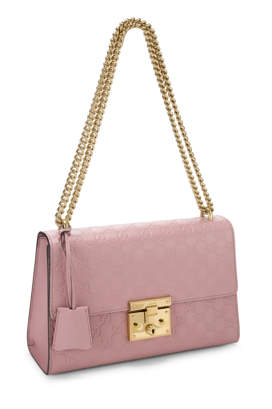 Pink Guccissima Padlock Shoulder Bag Medium, , large image number 1
