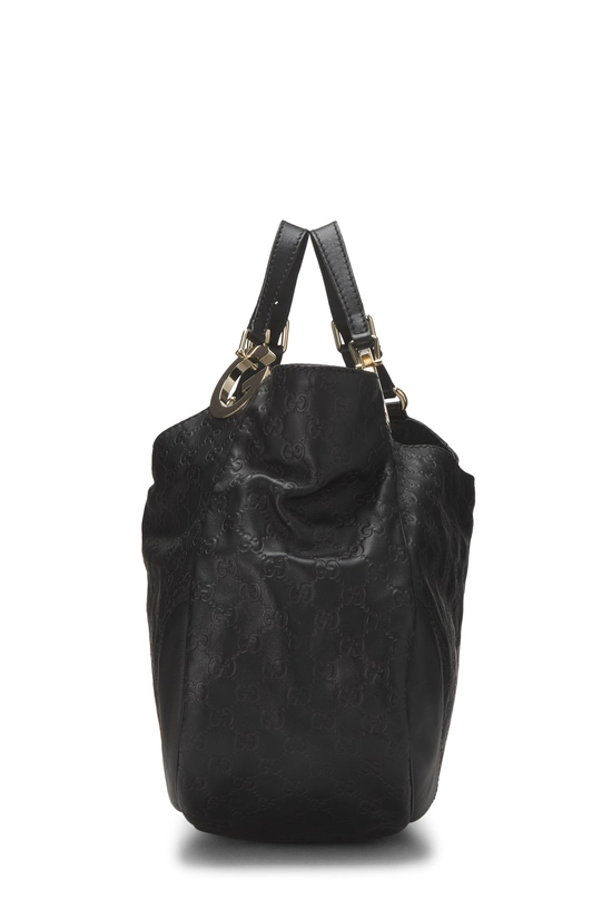 Black Guccissima Charlotte Tote Large, , large image number 2