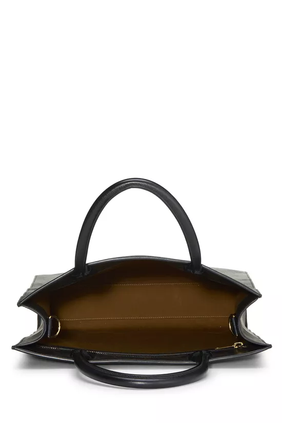 Black Triomphe Coated Canvas Vertical Cabas Medium, , large image number 5