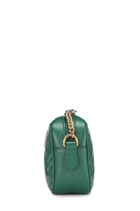 Green Leather GG Marmont Crossbody Mini, , large image number 2