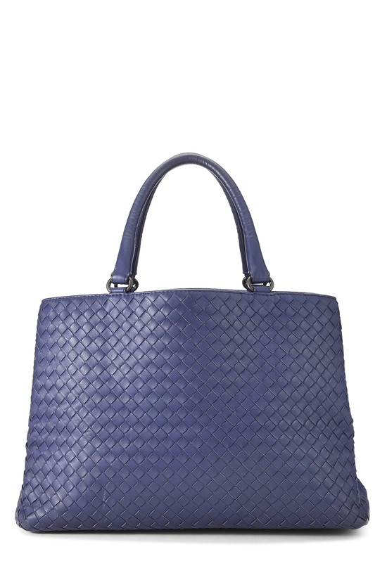 Navy Intrecciato Tote, , large image number 0