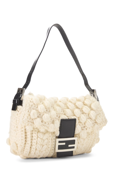 Fendi Cream Knit Baguette — photo 2