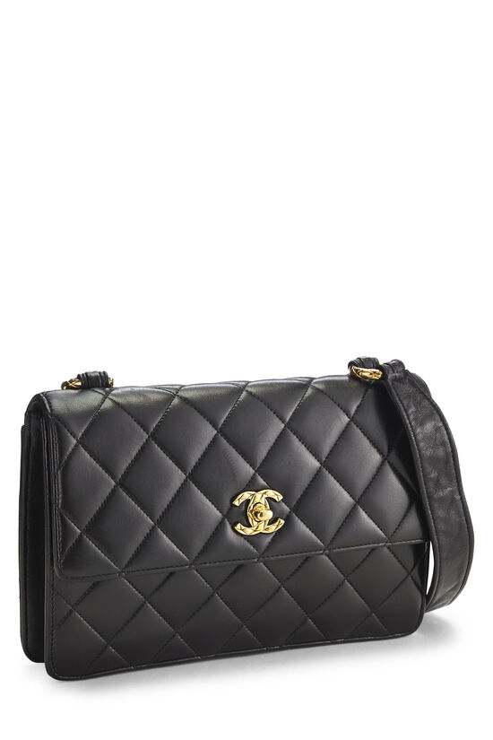 Chanel Black Quilted Lambskin Shoulder Bag Q6B0591IKB139