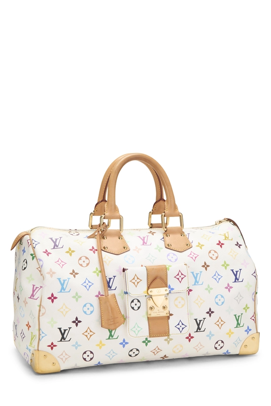 Takashi Murakami x Louis Vuitton White Monogram Multicolore Speedy 40, , large image number 1