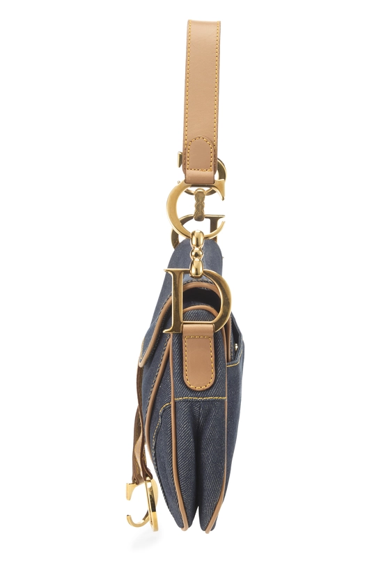 Blue Denim Double Saddle Bag, , large image number 2