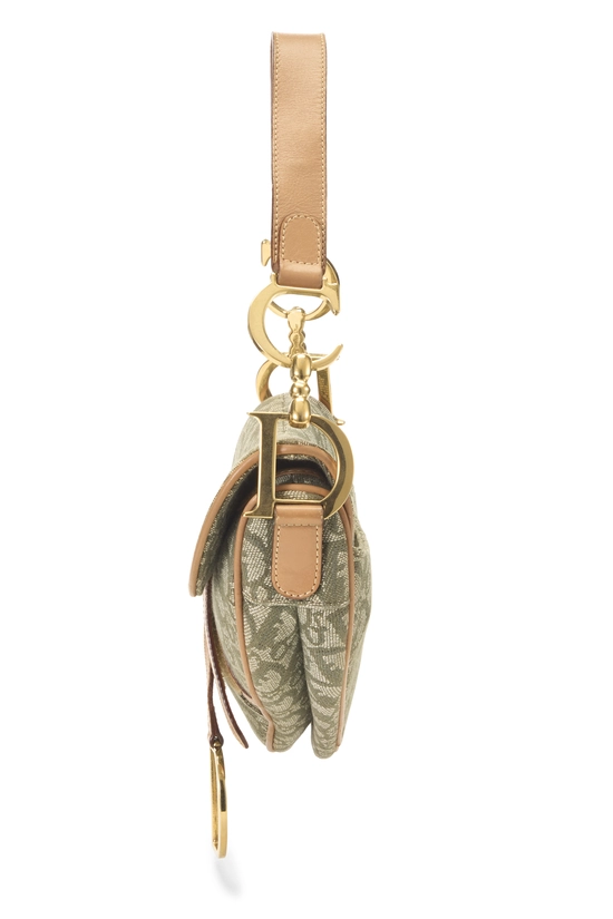 Green Trotter Canvas Saddle Bag, , large image number 2