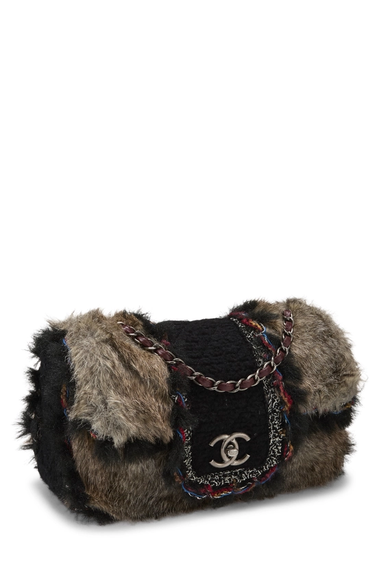 Mulitcolored Fantasy Fur Arctic Flap Medium, , large image number 1