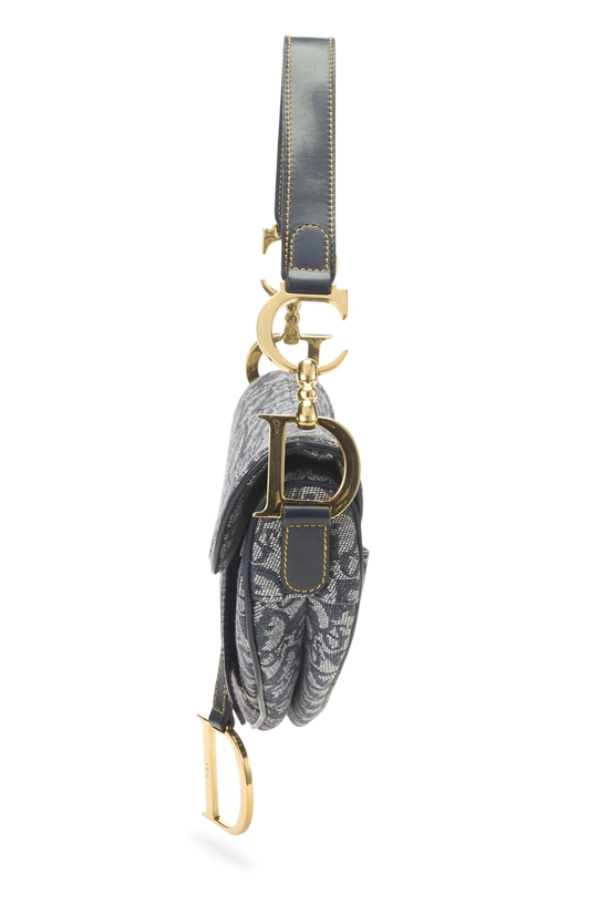 Navy Trotter Canvas Saddle Bag, , large image number 2