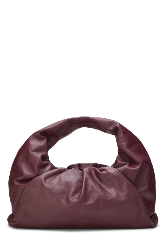 Burgundy Calfskin Leather "The Pouch" Medium, , large image number 0