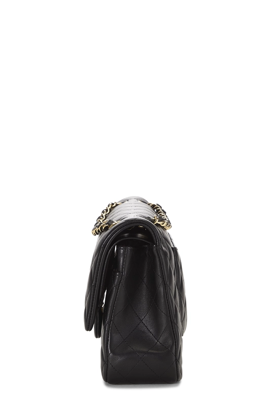Black Quilted Lambskin Classic Double Flap Medium, , large image number 2
