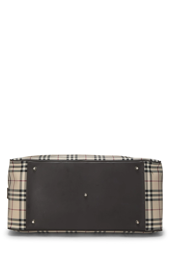 Brown House Check Nylon Bowler Medium, , large image number 4