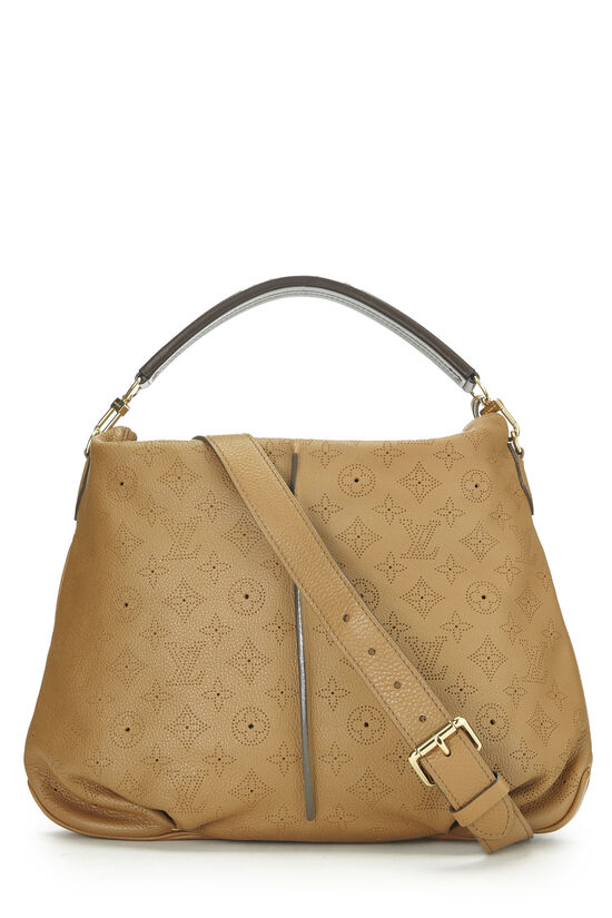 Brown Louis Vuitton Monogram Mahina XL Hobo Bag
