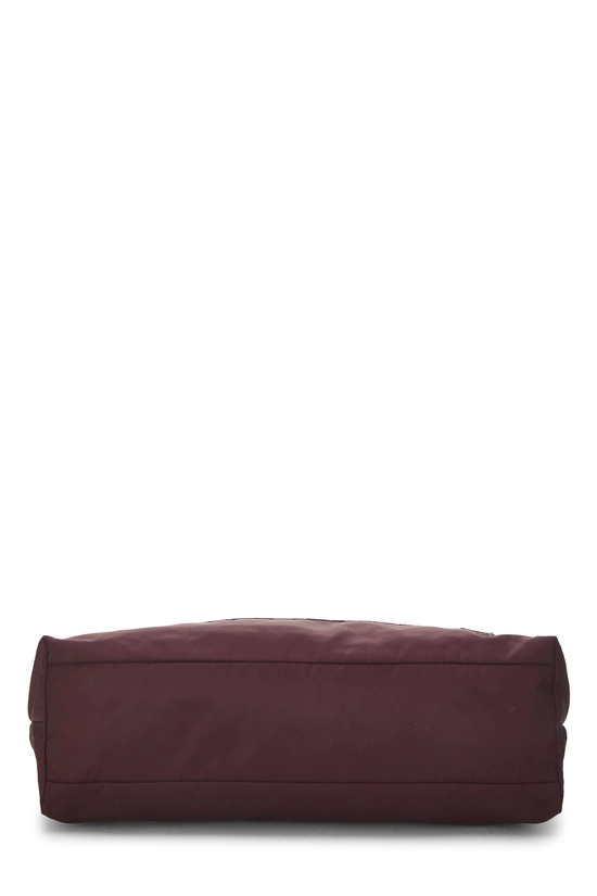 Burgundy Nylon Convertible Handbag, , large image number 4