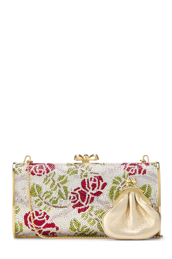 Multicolor Crystal Floral Minaudi&egrave;re, , large image number 3